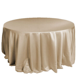 Camel Matte Satin Tablecloth