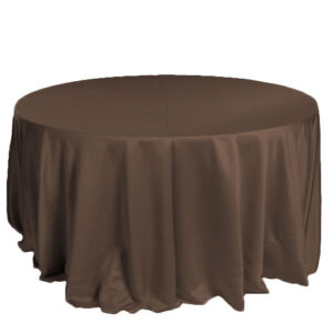 Brown Matte Satin Tablecloth