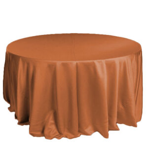 Copper Matte Satin Tablecloth