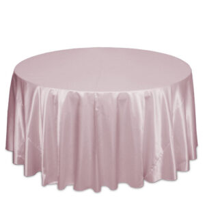 Pink Satin Tablecloth