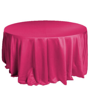 Cerise Matte Satin Tablecloth