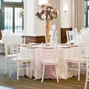 White Aluminum Chiavari Chair Rental