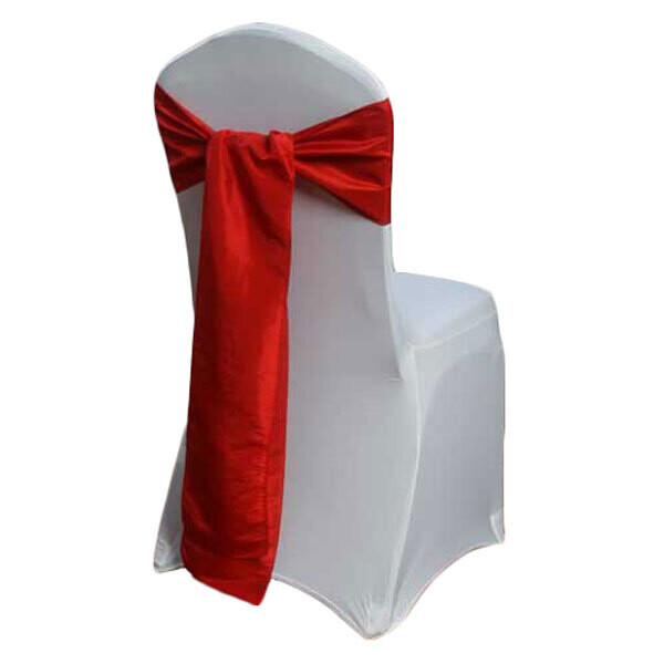 Red Taffeta Chair Sashes