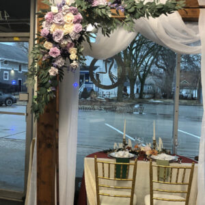Wooden Wedding Arch Rental