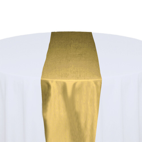 Champagne Table Runner Rentals - Taffeta