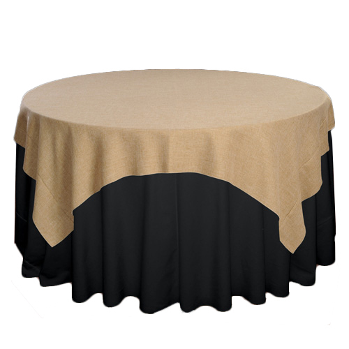 Faux Burlap Tablecloth Rentals