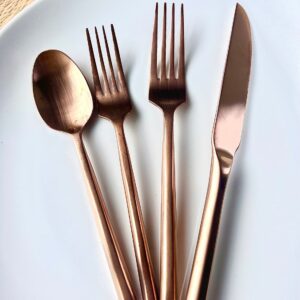 Rose Gold Flatware Teaspoon Rental
